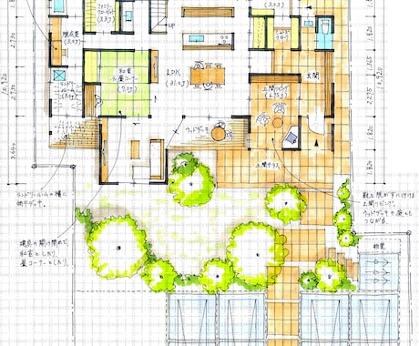 一級建築士が手描きで間取りをご提案いたします 住宅設計の経験豊富な一級建築士が、暮らす視点でプランニング！ イメージ1
