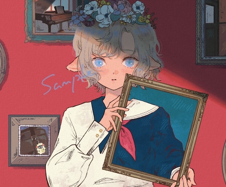 歌ってみたやアイコンに！女の子イラストを制作します 世界観重視のおしゃれなイラスト｜修正2回まで◎ イメージ2