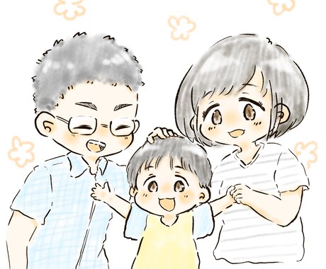 似顔絵描きます のほほんとしたタッチのイラスト似顔絵どうですか？ イメージ2