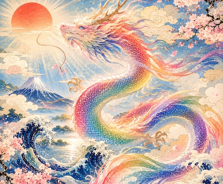 虹龍ご縁結び【高次覚醒】自由自在な人生に導きます 新時代の高次存在・虹の龍神　虹龍（こうりゅう）をあなたへ イメージ1
