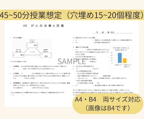 高校保健｜授業プリントを提供します そのまま配布・編集可能な授業プリントです イメージ2