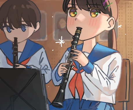 やさしく目を引く一枚絵描きます イメージ1