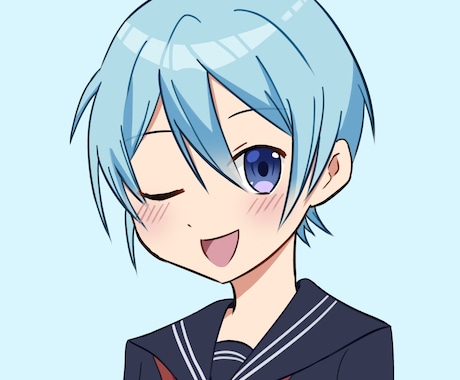 アニメ塗りアイコンを描きます SNS•配信等にお使いいただけます！ イメージ2