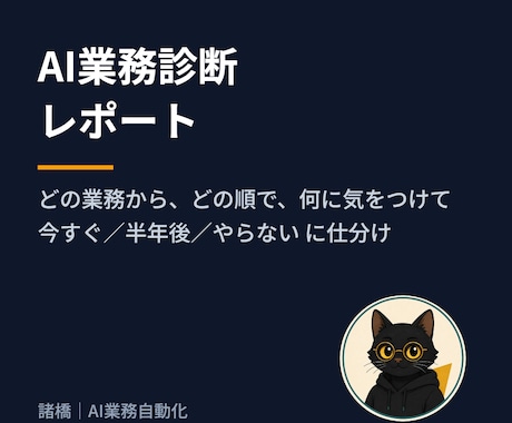 あなたの業務のAI化ポイントを診断します イメージ1