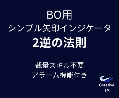 バイナリーオプション用インジケータを提供します 2逆の法則を矢印サインで表示！エントリーの迷いを解決します。 イメージ1