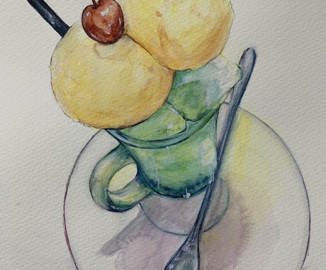 水彩画お描きします 似顔絵、ペット、お花、食べ物など イメージ2