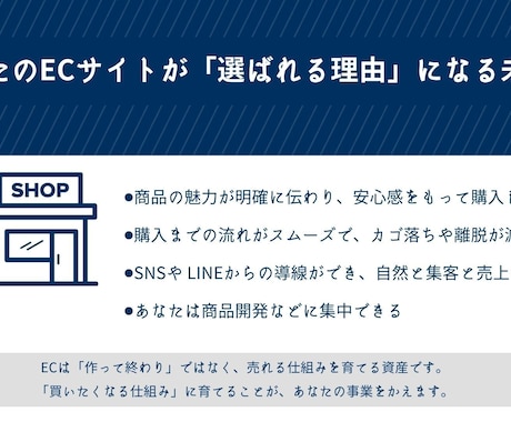 売れる導線まで考えたECサイトを設計します STORES、BASE対応！事前相談OK！ イメージ2