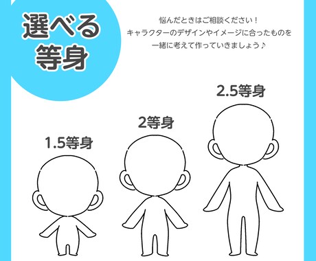 かわいい！SDキャラ・ミニキャラ作成します グッズ・動画・アイコンなど様々な用途に！ イメージ2