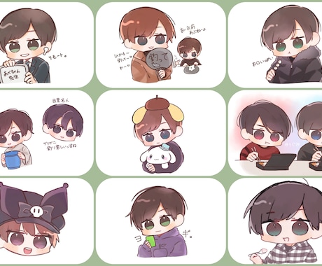 イラストを描きます かわいいちびキャラを描きます！(３５００円〜) イメージ2