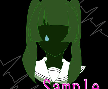 このようなアイコン書きます テンプレ作成の病みかわなアイコン作成！ イメージ1