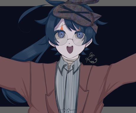簡易イラスト、アイコン描きます 線画が同じ色での清書となります。髪の塗り方も簡易的に。 イメージ2