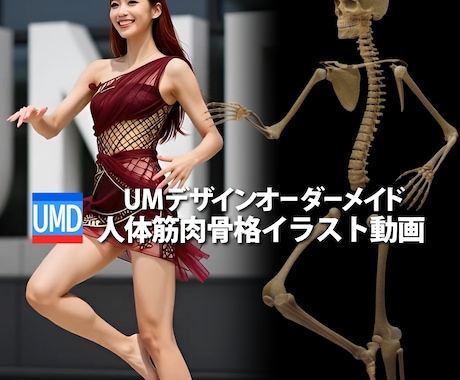 身体や施術の筋肉＆骨格の3Dイラストを制作します お客様のオリジナルのSNSなどのビジュアルを制作します イメージ1