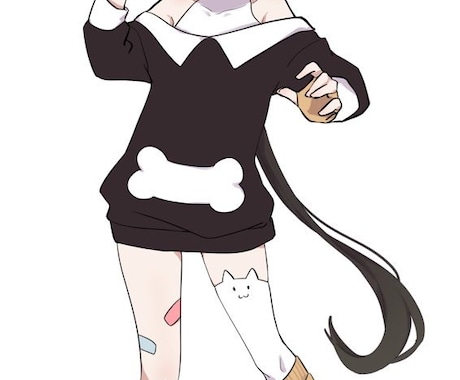 人物のイラスト(全身)を描かせていただきます 全身立ち絵イラスト(背景無し) イメージ2
