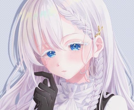厚塗り風！綺麗で可愛くも大人っぽいイラスト描きます アイコン、サムネイル、一枚絵、夢絵など イメージ2
