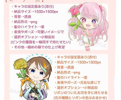 かわいいミニキャラの全身イラスト描きます 商用利用,グッズ化OK！自分のオリキャラをグッズ化したい方へ イメージ2