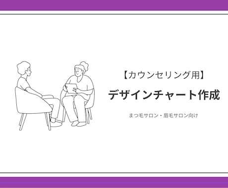 まつ毛サロン|施術用デザインチャート作成します イメージ1