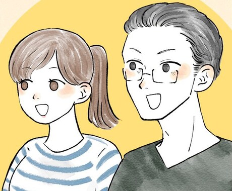 お洒落な水彩風イラスト制作します お洒落でフラットなイラスト制作 イメージ2