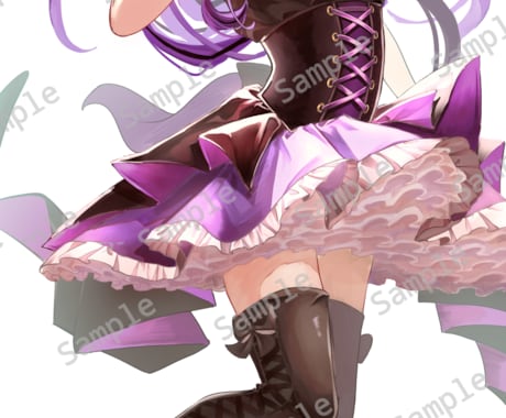 立ち絵や一枚絵のイラスト制作します 顔から全身まで一律の金額！可愛い子を描くのが好きです イメージ2
