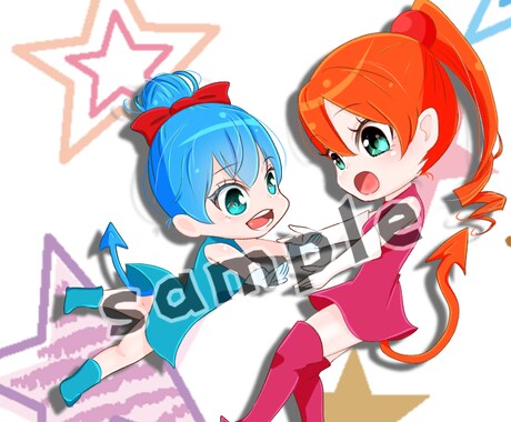 あなただけのチビキャラ描きます 主にSNSのアイコン用です。まずはご相談下さい！ イメージ2