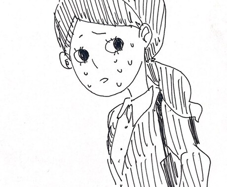 味のあるイラスト描きます 社会に苦しむ人の顔を味つけて描きます イメージ1