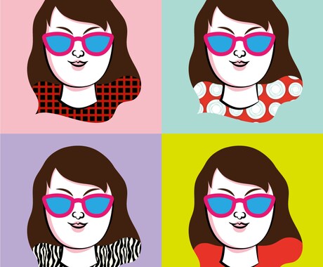個性的でインパクトのある似顔絵作成します サングラスではっきり顔出しNGの方におすすめ♪ イメージ2