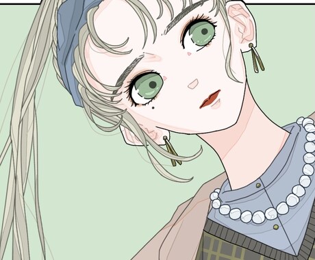 SNS用のアイコンなどにも使えるイラストを描きます おしゃれで可愛い自分だけのアイコン、イラストを探してる方へ！ イメージ2