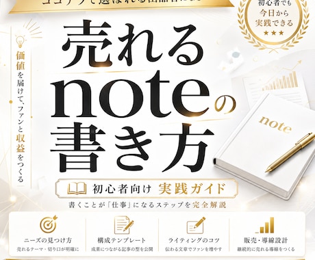 ゼロから始める売れるnoteの書き方お渡しします AIで作る！売れるnote実践マニュアルとなっています イメージ1