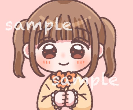 完成済みのアイコン向けイラスト販売いたします アイコン等に使用可能 優しいデフォルメイラスト イメージ1