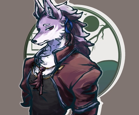 獣人only！かっこいいイラスト描きます 動物何でもOK◎アイコン、サムネ、一枚絵お任せ下さい。 イメージ1