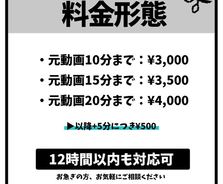 面倒な動画のカット作業、爆速で行います 最短12時間以内納品！お急ぎの方はご相談ください イメージ2