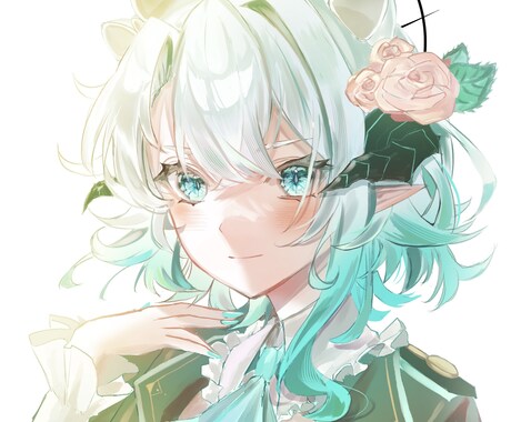 厚塗りチックで綺麗なアイコンを制作いたします SDキャラクターも対応OKです。お気軽にご相談ください！ イメージ1