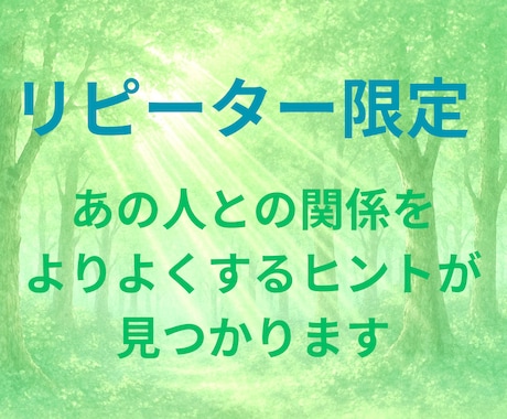 リピーター様専用！気になる人との関係性をお届します お相手の本質も簡易鑑定付き！関係をよくするヒントをマヤ暦で☆ イメージ1