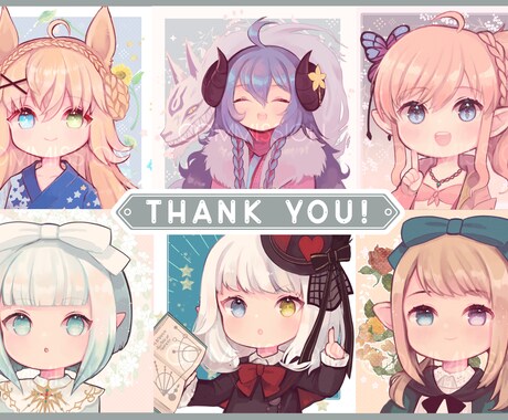 アイコンなどのイラスト描きます かわいい女の子のイラストが得意です！ イメージ2