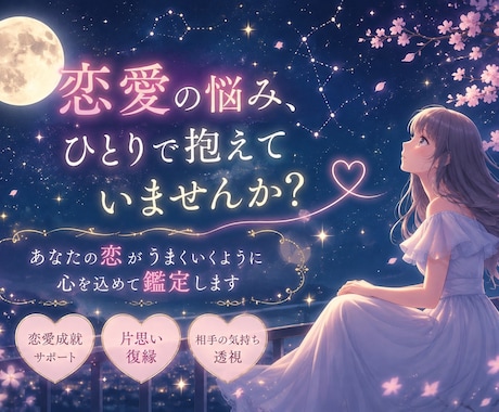 恋愛鑑定⭐お相手の気持ちやアドバイスを占います タロット・ルノルマンカード・ルーンなどで占います イメージ1