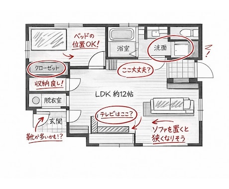 新築やリノベ前の間取りを女性一級建築士が診断します 暮らしと子育ての実感を生かした暮らしやすい間取りアドバイス✨ イメージ1