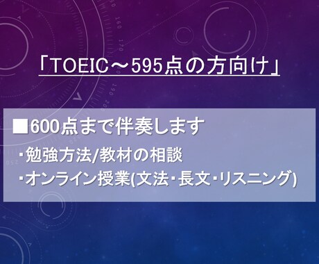 TOEIC600点まで伴奏します TOEIC0から600点まで伴奏します!初学者歓迎! イメージ1