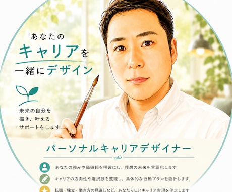 あなたの在りたい姿をデザインとして残します デザイン化する事で心が整理され、自然体の自分を大切に出来ます イメージ1