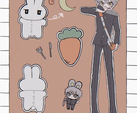 可愛いSNSのアイコン描きます 病みかわいい♡が好きな方必見！ イメージ2