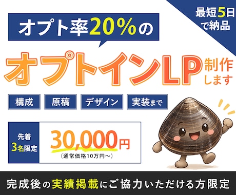 オプトLPを最短５日で納品します イメージ1