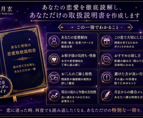 恋縁取扱説明書をお作りします 恋の育て方を知る、あなただけの一冊 イメージ2