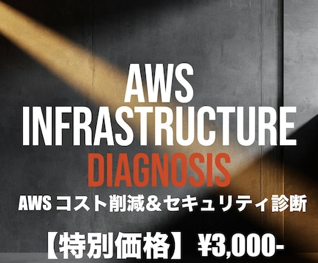 AWSコストとセキュリティ脆弱性を徹底診断します 現役アーキテクトがAWSコストの無駄と脆弱性を徹底診断！ イメージ1