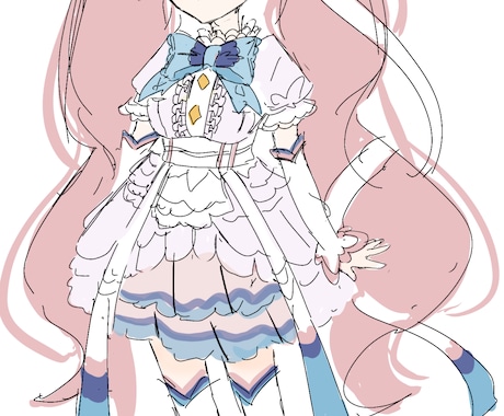 最短2日！TRPG、立ち絵用イラストを描きます 中央のような完成度の立ち絵イラスト！あなたのオリキャラで！ イメージ2