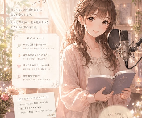 落ち着いた安心感のある声をお届けします ビジネスや企業ナレーションなどに向いております。 イメージ1