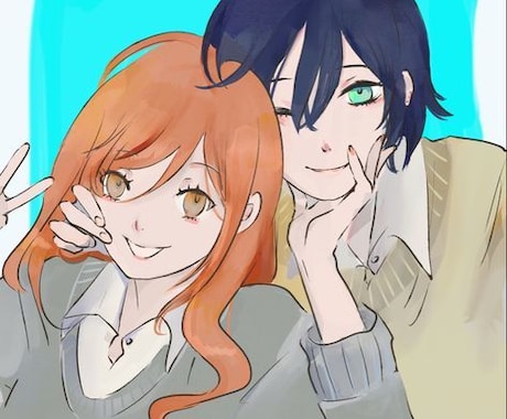 カップルの絵を描きます さまざまなカップルの絵を描きます イメージ1