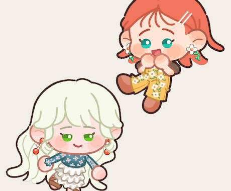 ゆるめのSDイラストを描きます グッズやプレゼントなどに使えるミニキャライラスト イメージ2