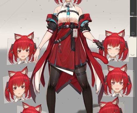 企業実績あり◇Vtuber立ち絵制作承ります プロレベルのハイクオリティをお届け◇モデリング制作スキル有 イメージ2