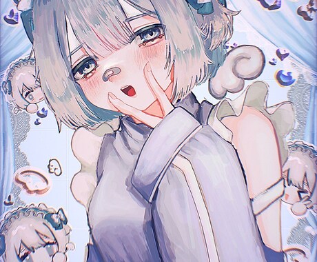 イラスト制作♦綺麗で雰囲気のあるイラストを描きます 動画・配信・プレゼントにピッタリなイラストを描いています！ イメージ2