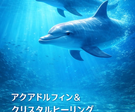 アクアドルフィン＆クリスタルヒーリングをします 遠隔ヒーリングの施術の際に感じた事もフィードバックします。 イメージ1