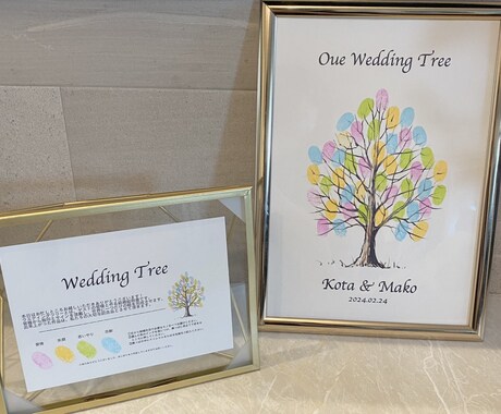 ゲストの皆様と一緒に、結婚証明書を創ります 世界に1つだけのウエディングツリーです^ ^ イメージ2