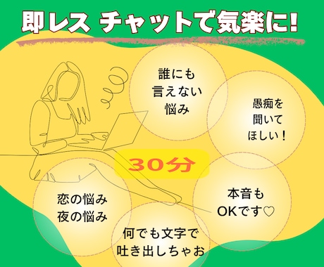 限定５名！★３０分集中チャット★即レスいたします ♡雑談・暇つぶし大歓迎♡ＬＩＮＥ感覚♡何でも気軽に話しましょ イメージ1